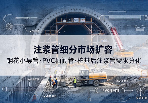 昭苏注浆管细分市场扩容，隧道钢花小导管、PVC 袖阀管、桩基后注浆管需求分化